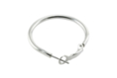 Boucles d'oreilles créoles argentées - Lot de 4 - Boucles d'oreilles - 10doigts.fr
