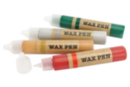 Stylos de cire pour bougies - 4 couleurs assorties - Peintures aux tons de noël 57355 - 10doigts.fr