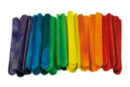 Bâtons d'esquimaux en bois coloré 11,4 cm - 50 pièces - Accessoires en bois 59432 - 10doigts.fr