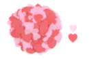 Set de 5000 cœurs en papier de soie rouge et rose - Accessoires en papier - 10doigts.fr