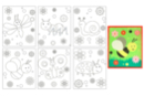Thème Insectes : 6 cartes à sabler aux motifs assortis - Sable coloré 51606 - 10doigts.fr