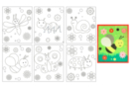 Thème Insectes : 6 cartes à sabler aux motifs assortis - Sables colorés 51606 - 10doigts.fr