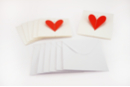 Cartes cœurs message caché - 6 cartes + envelloppes - Cartes Fête des mères - 10doigts.fr