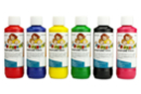 Peinture textile opaque 250 ml - 6 couleurs - Peinture textile - 10doigts.fr