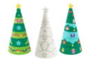 Sapins à colorier - 1 set (6 sapins) - Supports de Noël - 10doigts.fr