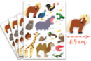 Gommettes animaux 3 - 4 planches (64 maxi gommettes) - Gommettes Animaux 18075 - 10doigts.fr