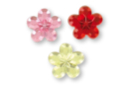 Mini strass fleurs colorés - 72 strass adhésifs - Strass autocollants - 10doigts.fr