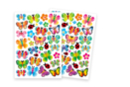 Gommettes papillons - 2 planches (74 gommettes) - Gommettes Animaux - 10doigts.fr