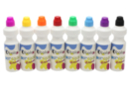 Maxi marqueurs à encre avec embout mousse - Set de 8 couleurs  - Encres liquides 55524 - 10doigts.fr