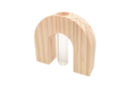 Soliflore et support en bois  11 x 9,5 x 3 cm - Vases et soliflores à décorer 59788 - 10doigts.fr