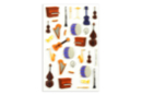 Stickers 3D epoxy - Musique - Gommettes Histoires et décors 51105 - 10doigts.fr
