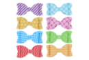 Stickers noeuds papillon en 3D - 8 pièces - Stickers Fantaisies - 10doigts.fr