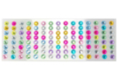 Strass autocollants en bande, Ø 1 cm - 120 pcs - Strass autocollants - 10doigts.fr