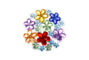 Strass fleurs assorties - 1 set (200 strass) - Strass - 10doigts.fr