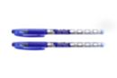 Stylos gel effacables bleus - 2 pièces - Écriture : l'art de tracer, de rédiger et de créer 59362 - 10doigts.fr