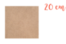 Support carré MDF 20 x 20 cm (Epaisseur : 3 mm) - Supports Mosaïques 01118 - 10doigts.fr