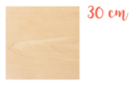 Support bois carré 30 x 30 cm (Epaisseur : 5 mm) - Supports plats 18609 - 10doigts.fr