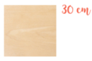Support bois carré 30 x 30 cm (Epaisseur : 5 mm) - Silhouettes en bois - 10doigts.fr