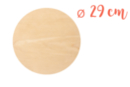 Support plat rond en bois ø 29 cm, Ep. 5 mm - Silhouettes en bois 18602 - 10doigts.fr