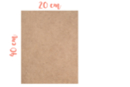 Support rectangle MDF 40 x 20 cm (Epaisseur : 6 mm) - Supports pour mosaïques 11327 - 10doigts.fr