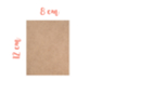 Support rectangle MDF 8 x 12 cm (Epaisseur : 3 mm) - Supports pour mosaïques 08392 - 10doigts.fr