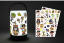 Veilleuse LED + gommettes pirates (CADEAU) - Articles lumineux, guirlandes et bougies LED 59630 - 10doigts.fr