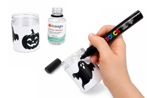 Étape 2 : Nettoyage et tracé des silhouettes d'Halloween - 