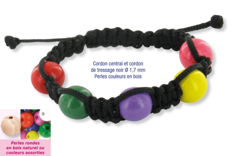 Shamballas avec des perles en bois