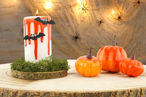 Bougie d'Halloween