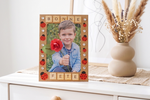 Cadre fleurs effet 3D