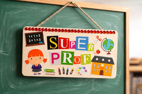 Plaque de porte SUPER PROF