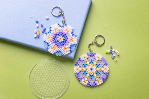 Porte-clés en perles à repasser