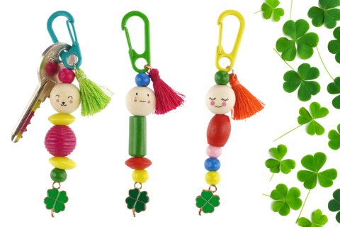 Porte-clés bonhomme porte-bonheur