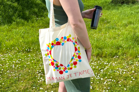 Tote bag personnalisé pour la fête des mères