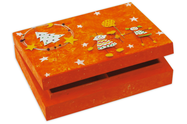 Boîte à cartes en bois : idée Créa - Boîtes en bois - 10doigts.fr
