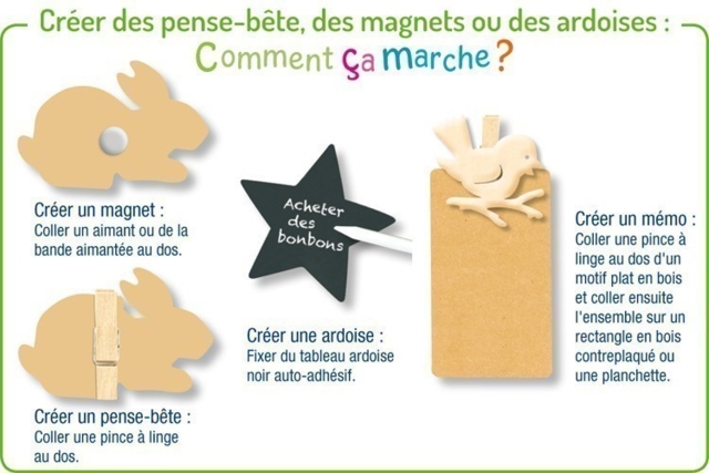 Coeur en bois naturel - Déco en bois brut - 10doigts.fr