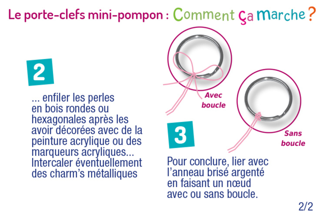 Perles en bois naturel, 3 designs assortis - Perles Bois - 10doigts.fr