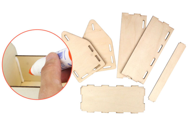 Boîte à outils vide-poche - Boîtes en bois - 10doigts.fr
