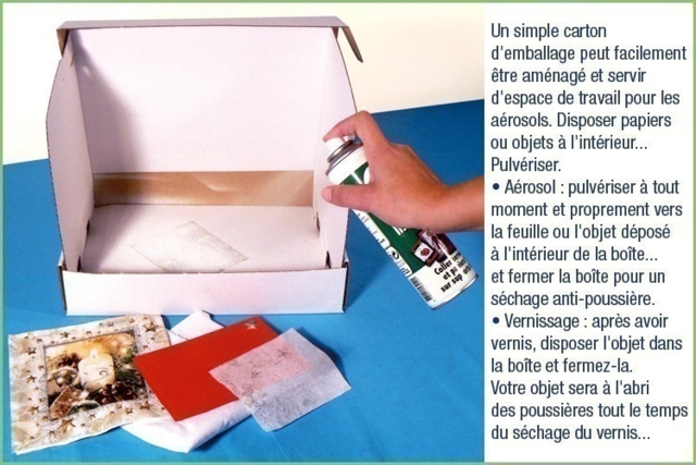 Colle et vernis en ae´rosol : conseils d'utilisation - Colles en aérosol - 10doigts.fr