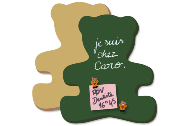 Grand ourson en bois médium (MDF) avec peinture magnétique - Peinture magnétique - 10doigts.fr
