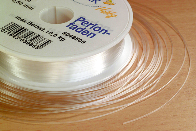 Fil nylon invisible transparent - Fils en nylon - 10doigts.fr