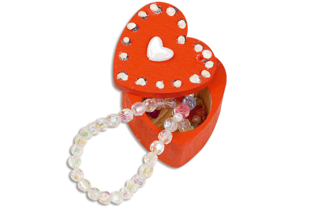 Boîtes à bijoux forme coeur - Boîtes en bois - 10doigts.fr