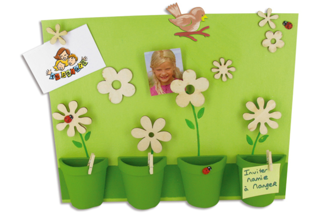 Fleurs en bois naturel - Déco en bois brut - 10doigts.fr