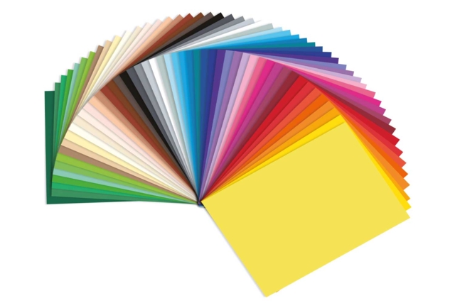 50 feuilles colorées 130 gr - Papiers colorés - 10doigts.fr