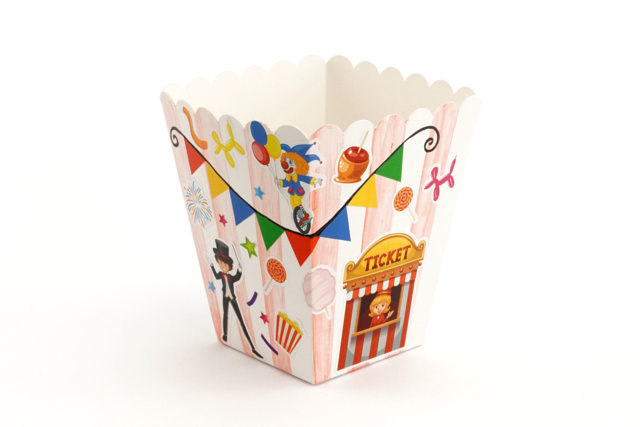 6 Boites Pop Corn  - Boîtes à décorer - 10doigts.fr