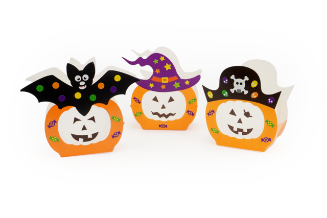 6 photophore citrouille - Kits créatifs Halloween - 10doigts.fr