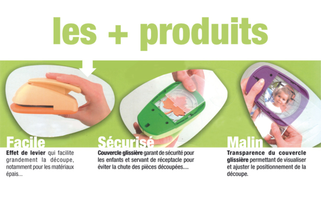 Perforatrices mini à levier (découpe : 1,5 à 2 cm) - Perforatrices fantaisies - 10doigts.fr