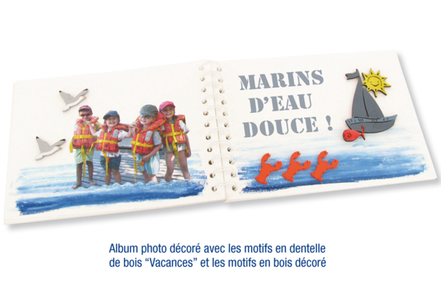 Motifs La mer en bois décoré - Déco en bois peints - 10doigts.fr