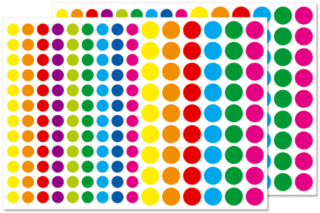 Gommettes géométriques rondes - Gommettes formes assorties : un univers pour créer sans limite - 10doigts.fr