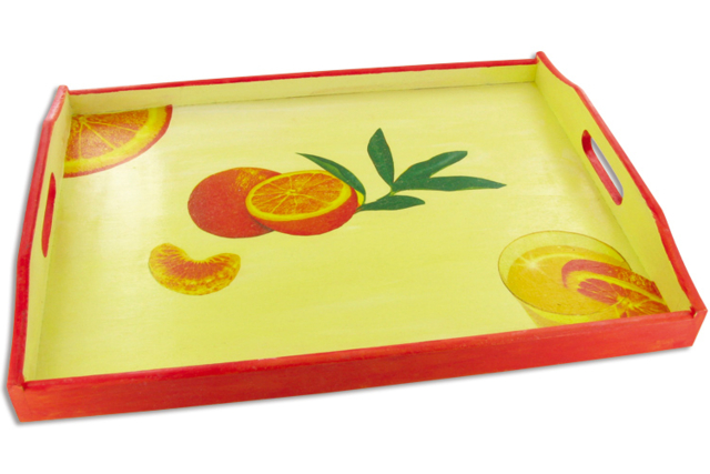Plateau rectangulaire en bois - Plateaux en bois - 10doigts.fr